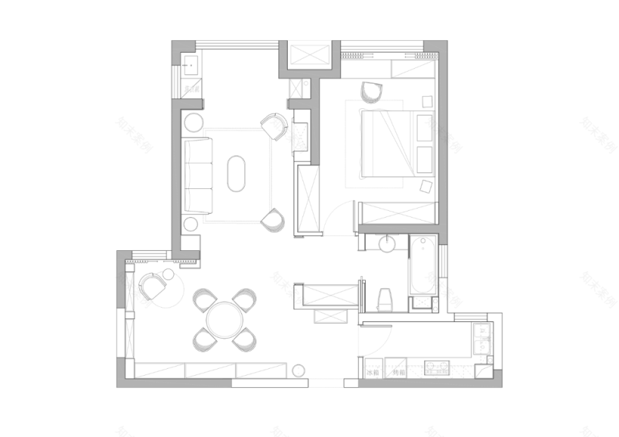 91㎡两居改一居,柔和的色调,温暖的材质,美好无处不在!-22