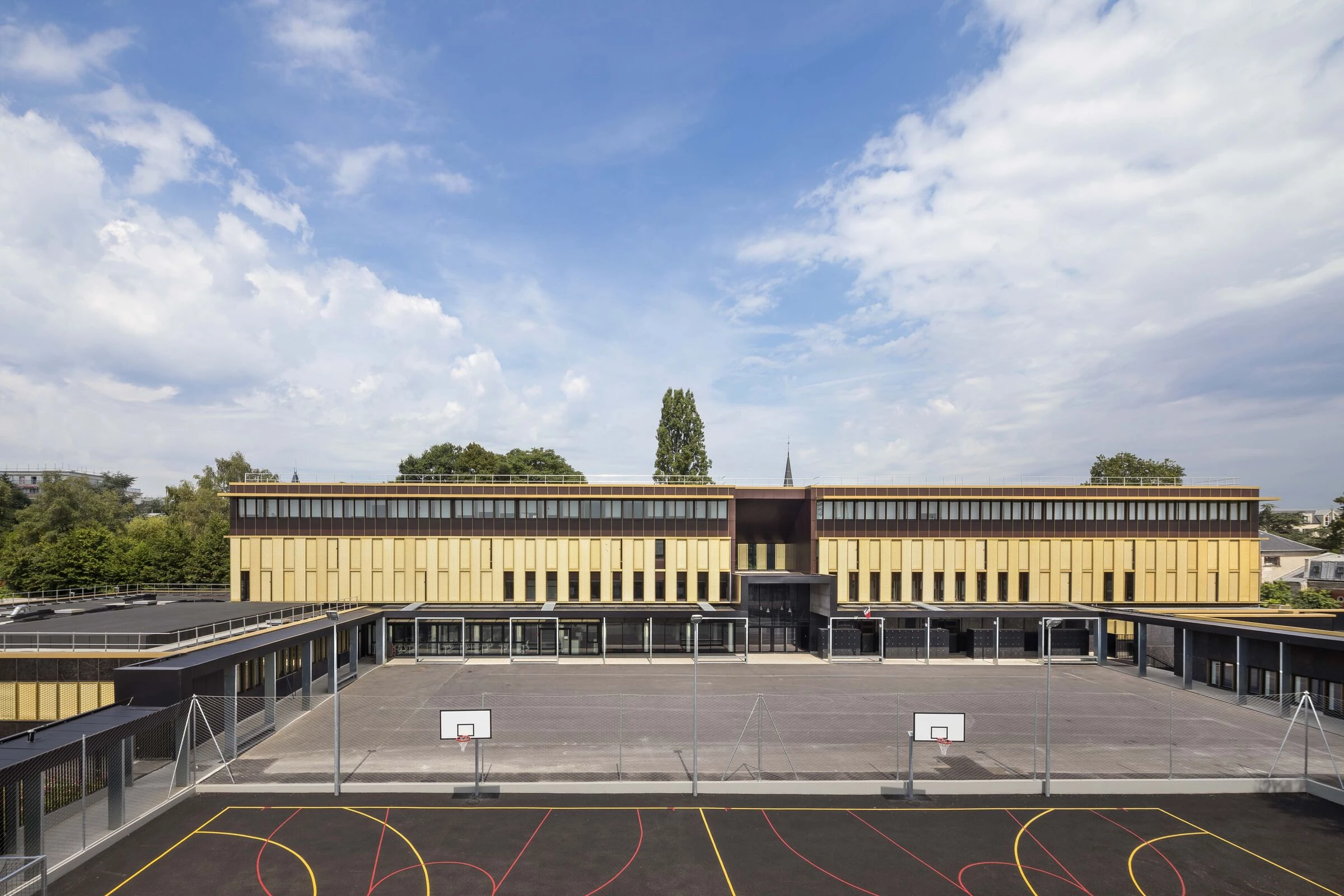 Collège Paul Eluard, gymnase et logements-14