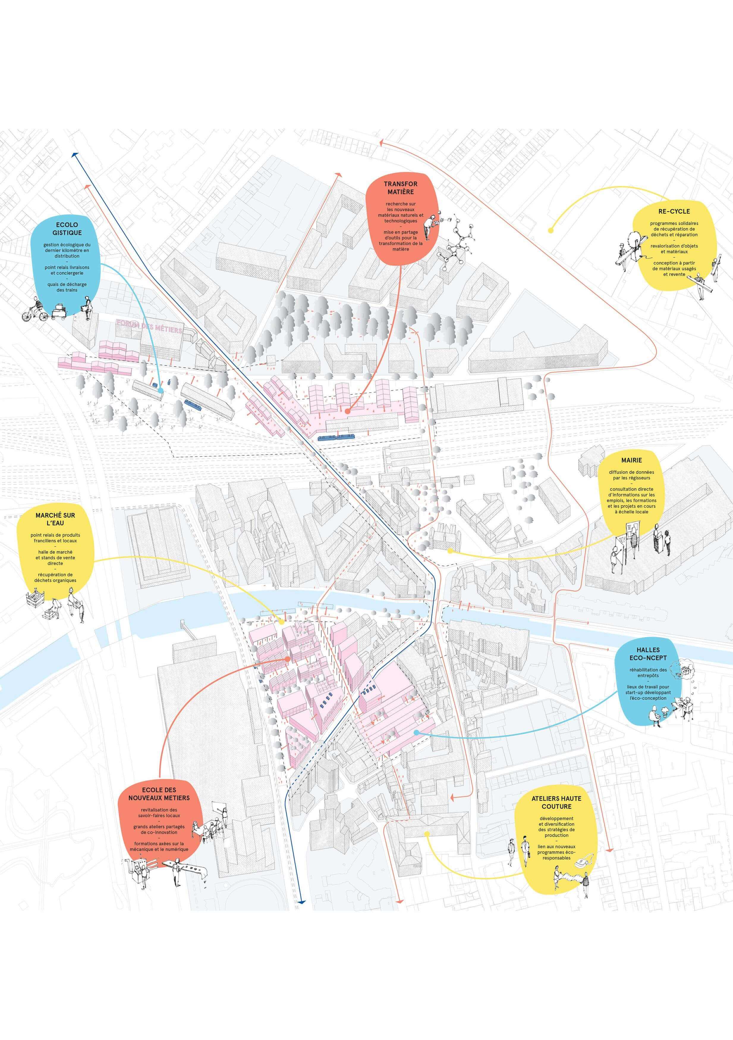 Kintsugi  Europan 14 潘坦中心区城市改造项目丨法国丨Atelier FUSO,Hame,Ciel-39