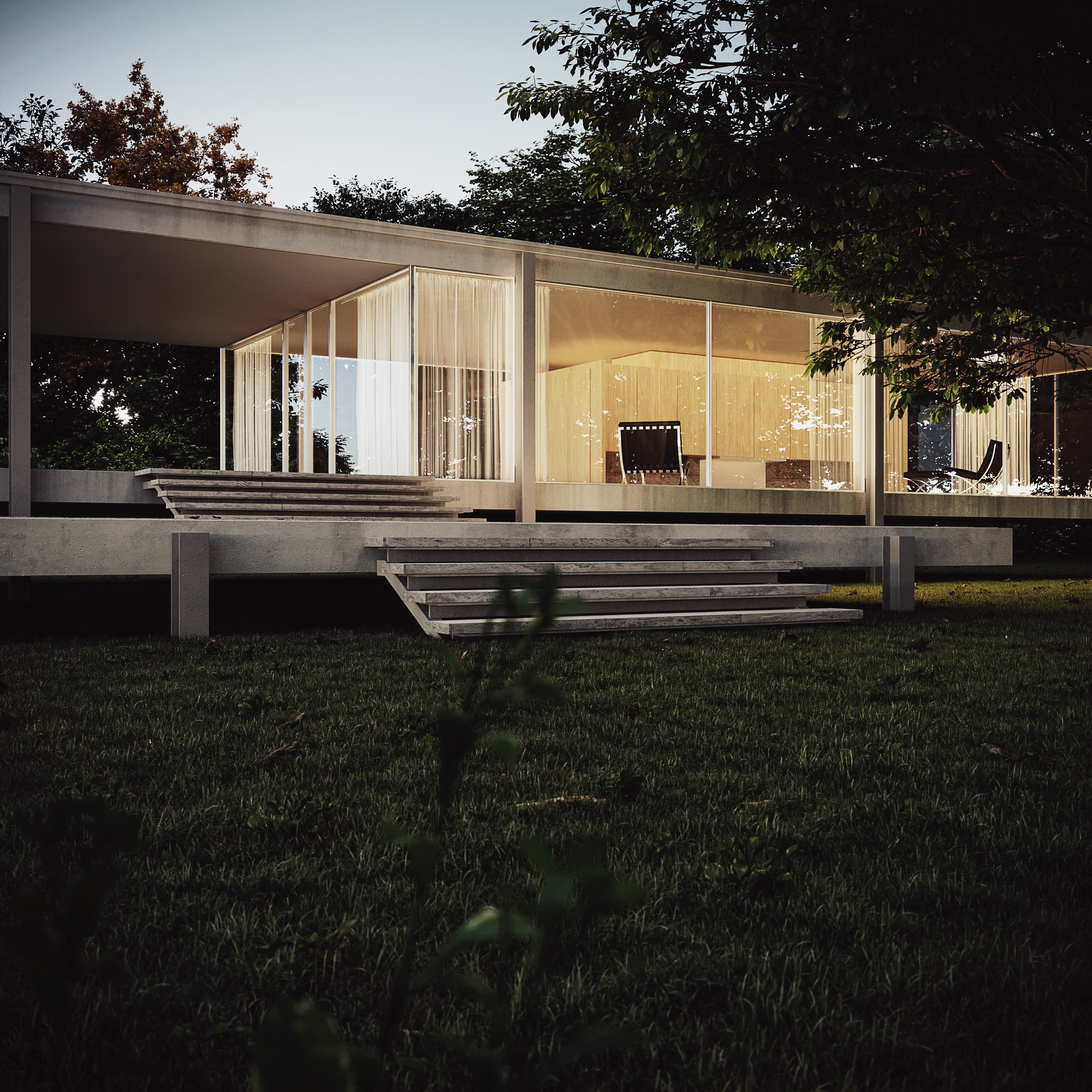 法恩斯沃思住宅丨Mies Van Der Hohe-10