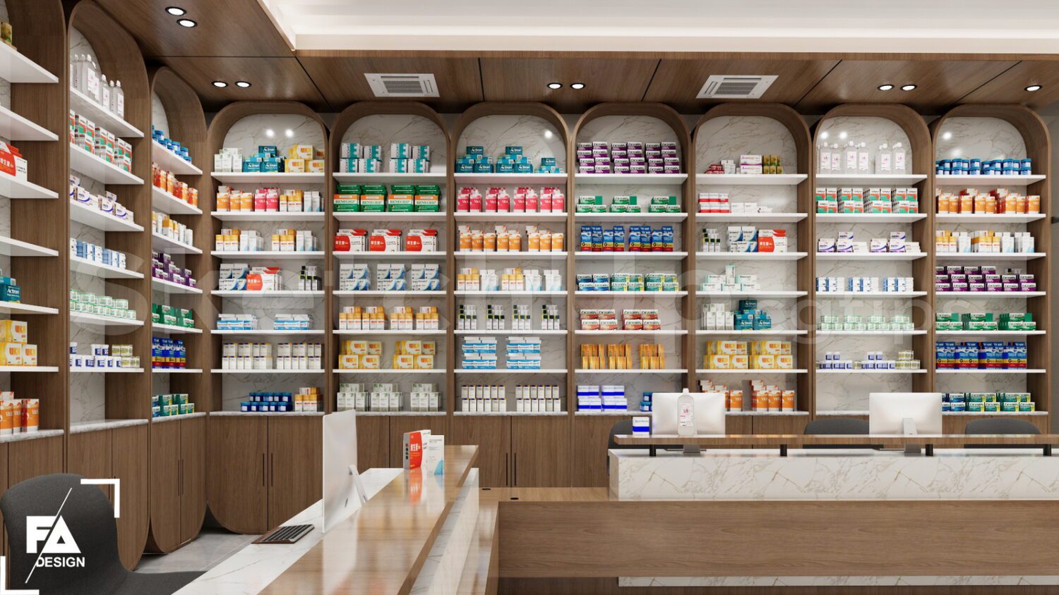 Sketchup 模型之药店室内设计-6