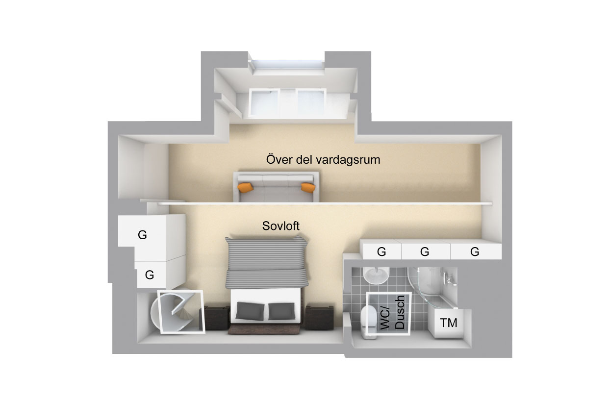 白色梦幻88平两居室公寓设计-29