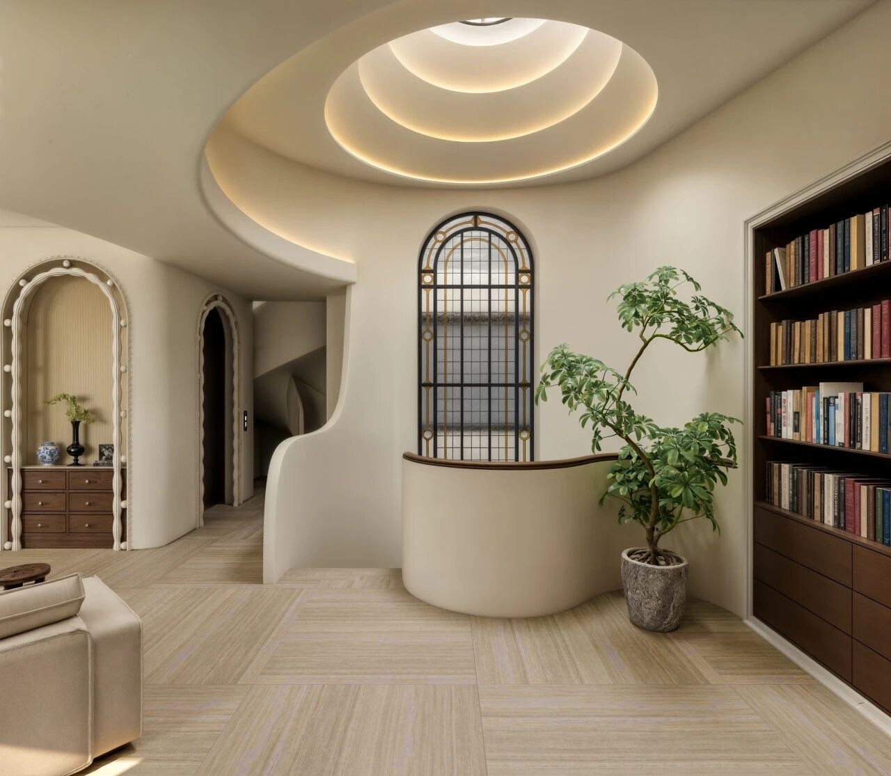 重庆紫檀庄园1300m²曲境别墅丨中国重庆丨美及空间设计-72