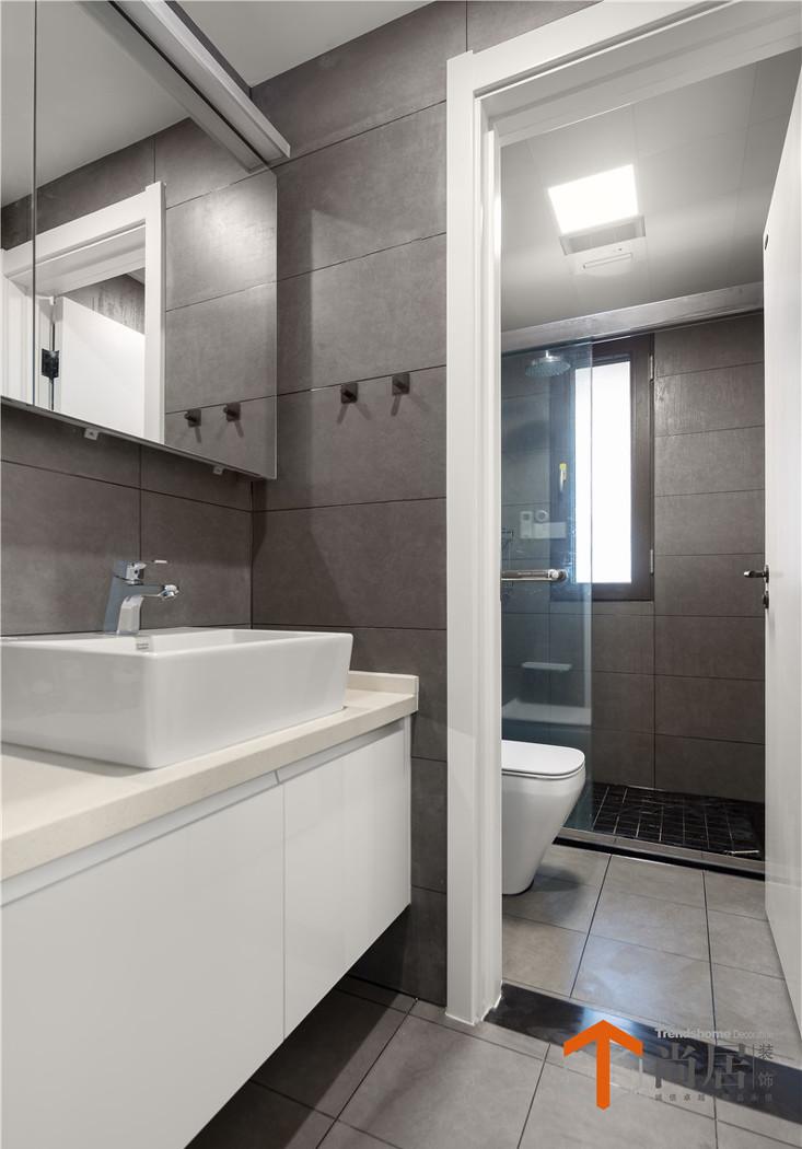 南京尚居装饰设计丨平层丨紫金华府现代风格，极简清爽解油腻！-17