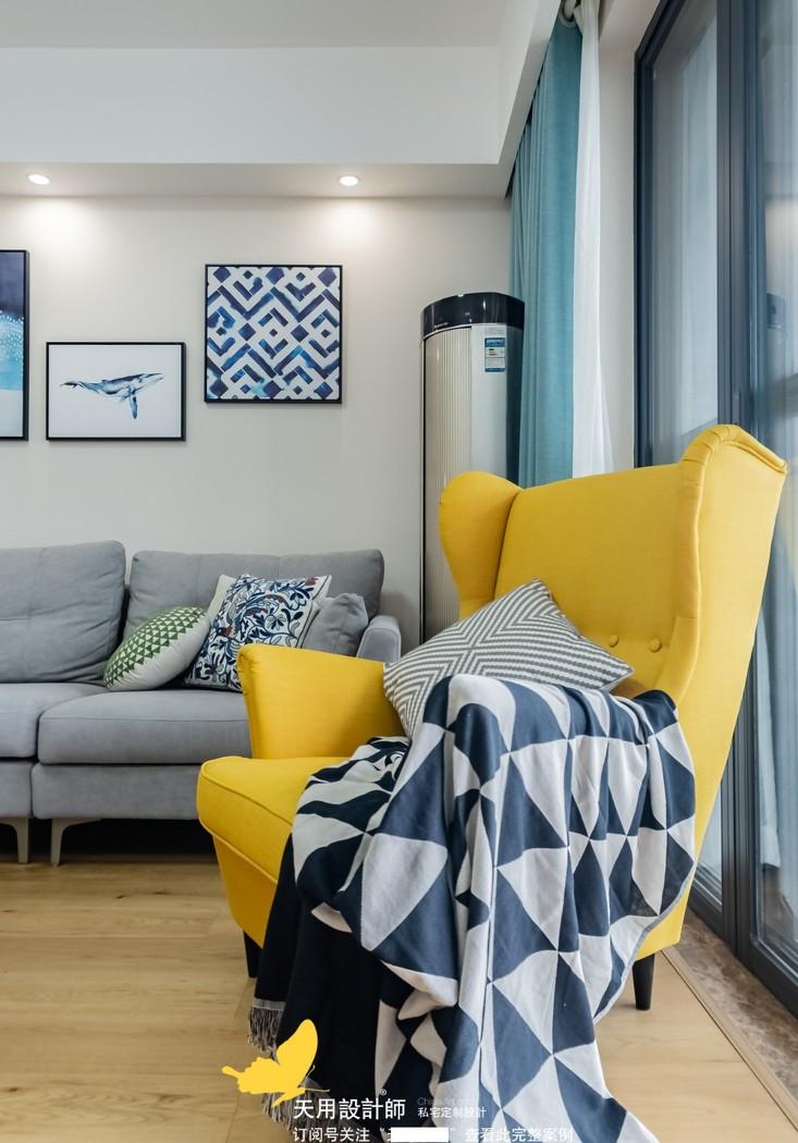 116 平北欧风三房 | 温馨舒适,橙蓝对比色增添惊喜-16