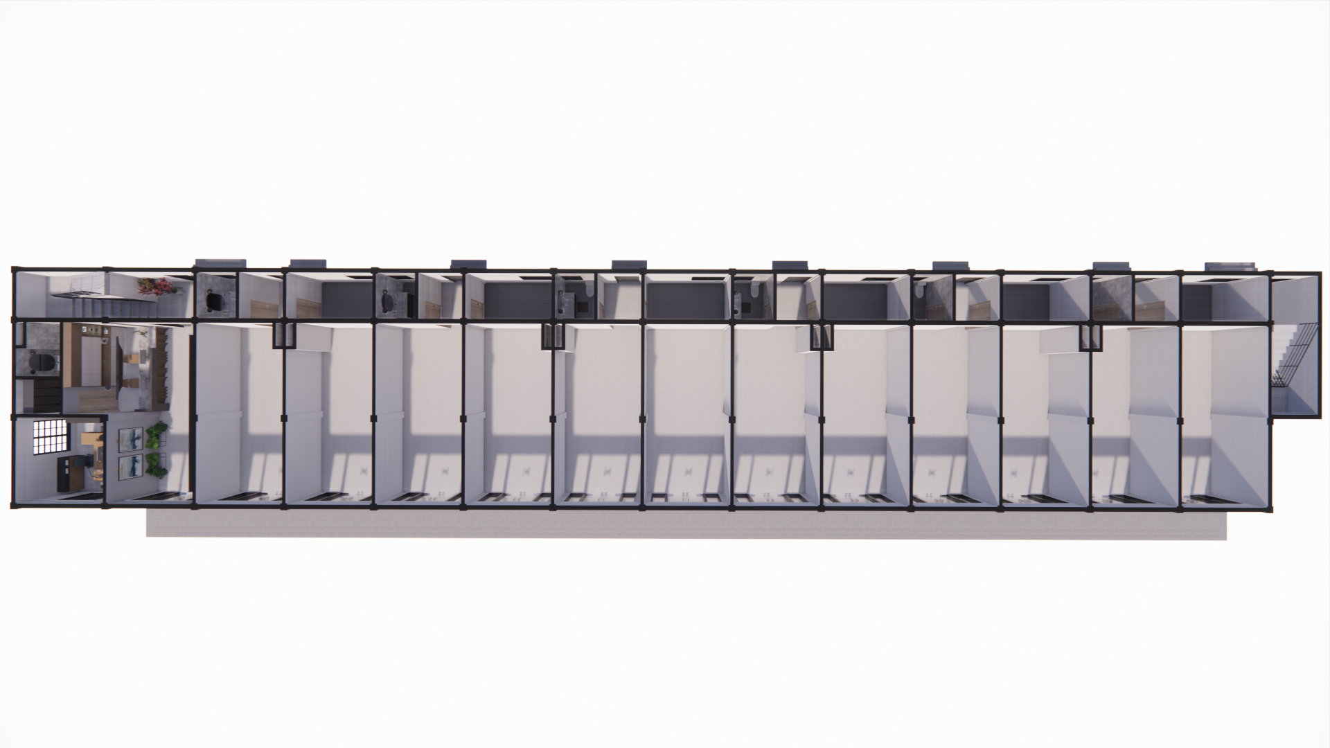 Residential/Commercial Building - 3D Modeling Project-33