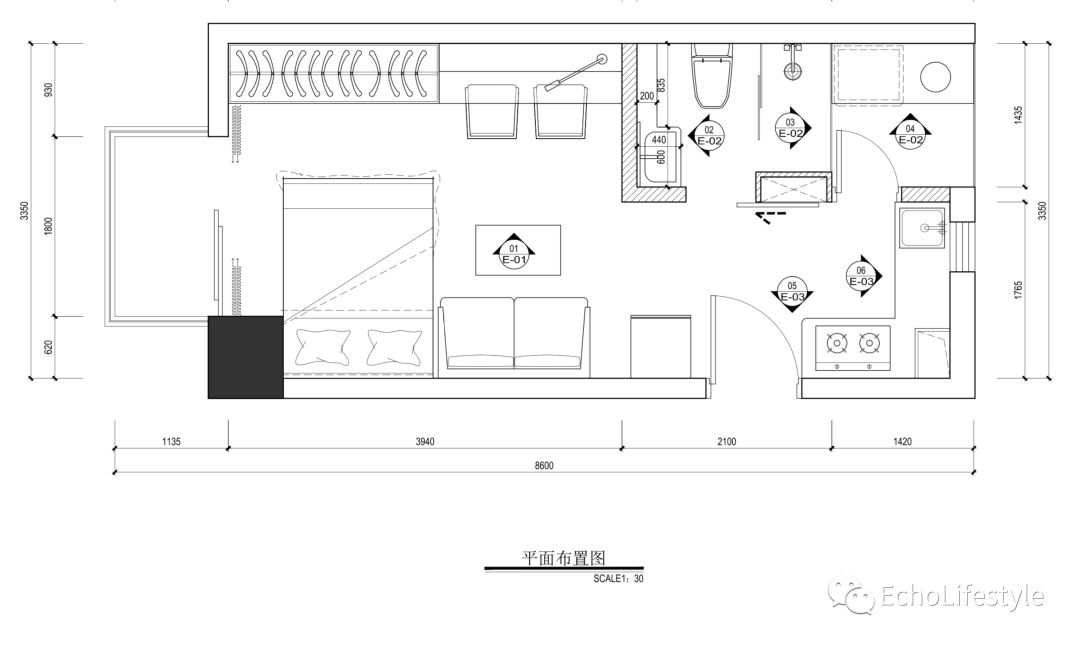 26 平米一居室变身 8 大功能区，小户型装修典范-20