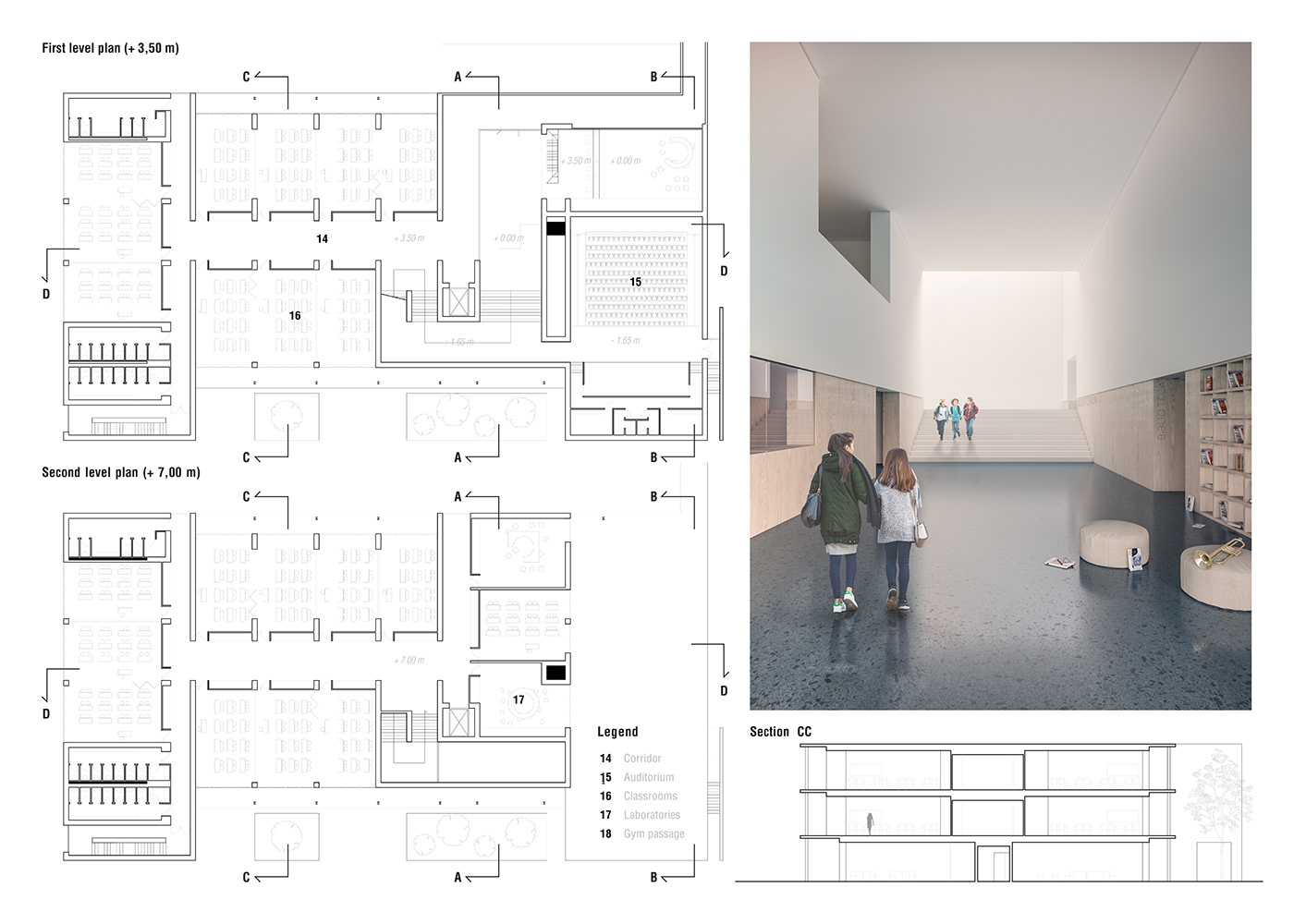 绿意盎然的城市校园——Lozer 中学国际竞赛设计-6