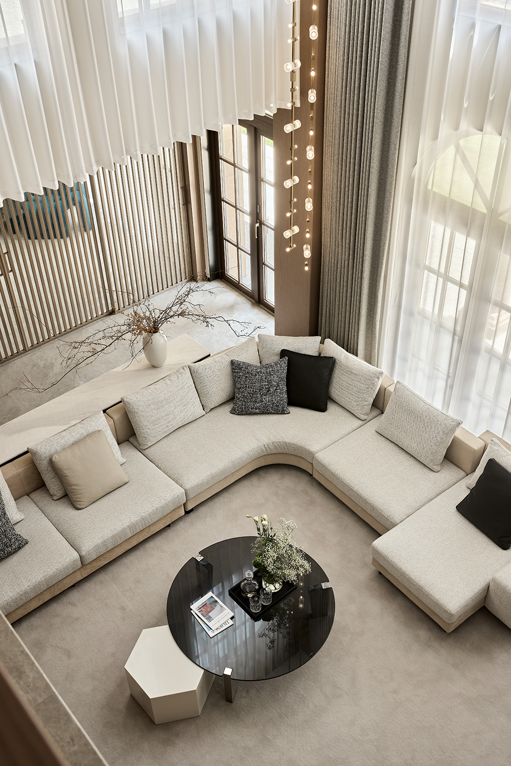 尚层大作：案例分享——1100㎡墅境私邸：漫行雅奢之境，淬炼空间的诗意哲学-33