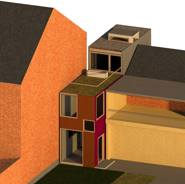 西安预制住宅 | 南北错层箱体，高效空间利用-13