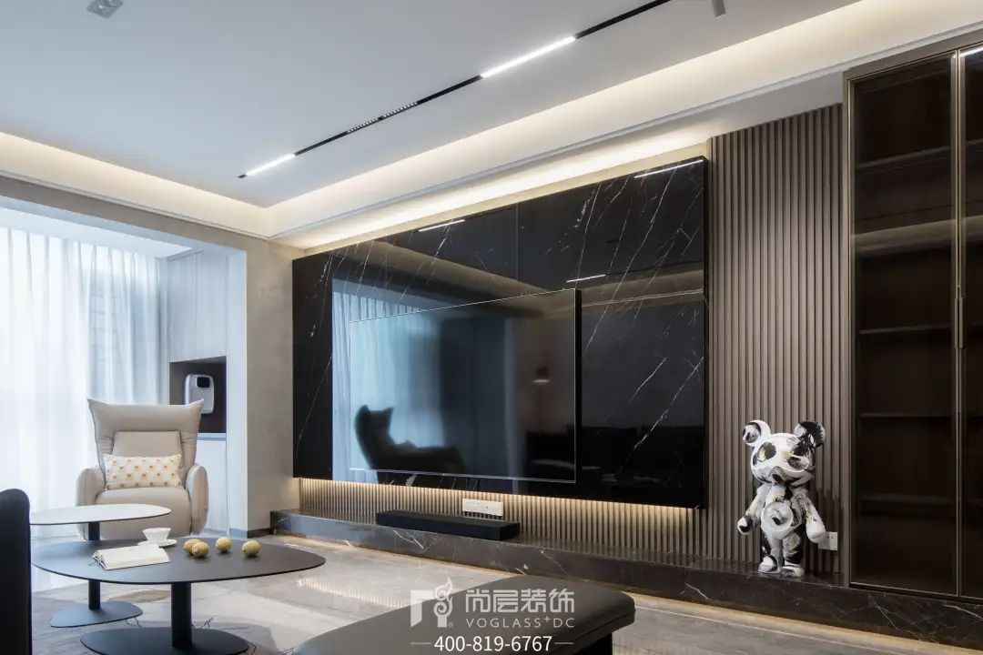 平湖御峰园×尚层装饰｜极简风别墅设计，宁静的心灵居所-30