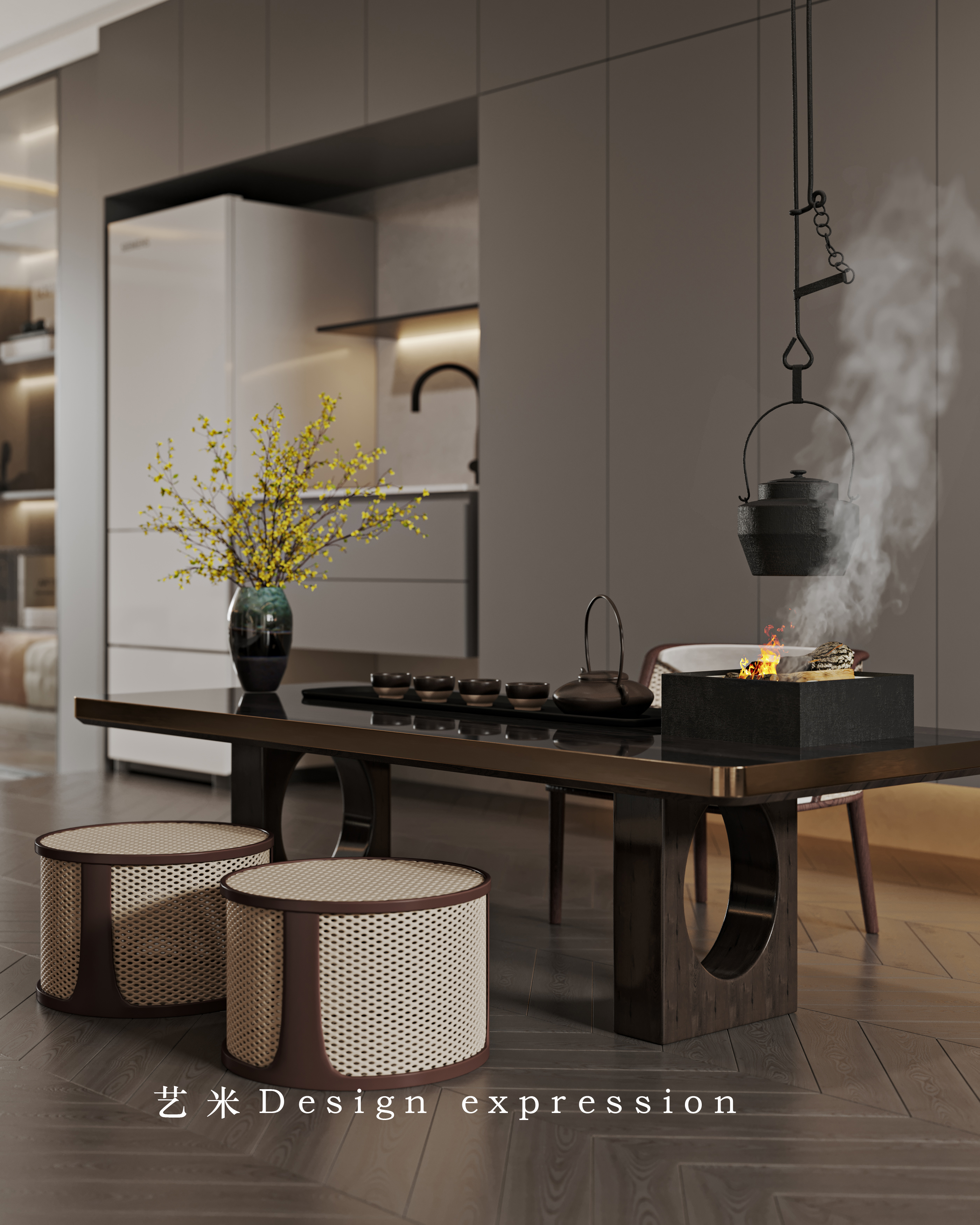 轻奢别墅-艺米效果图-14