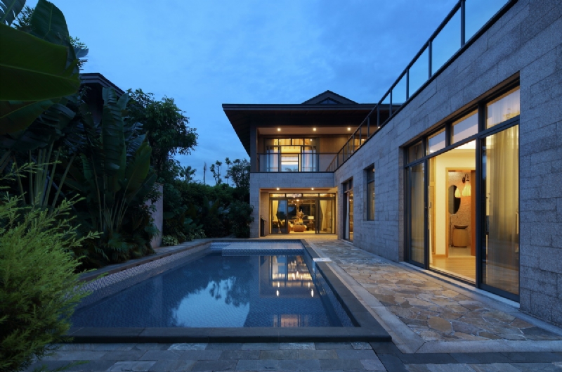 墨客设计  海南诺德·丽湖半岛一期E2别墅  新黎族风情-1