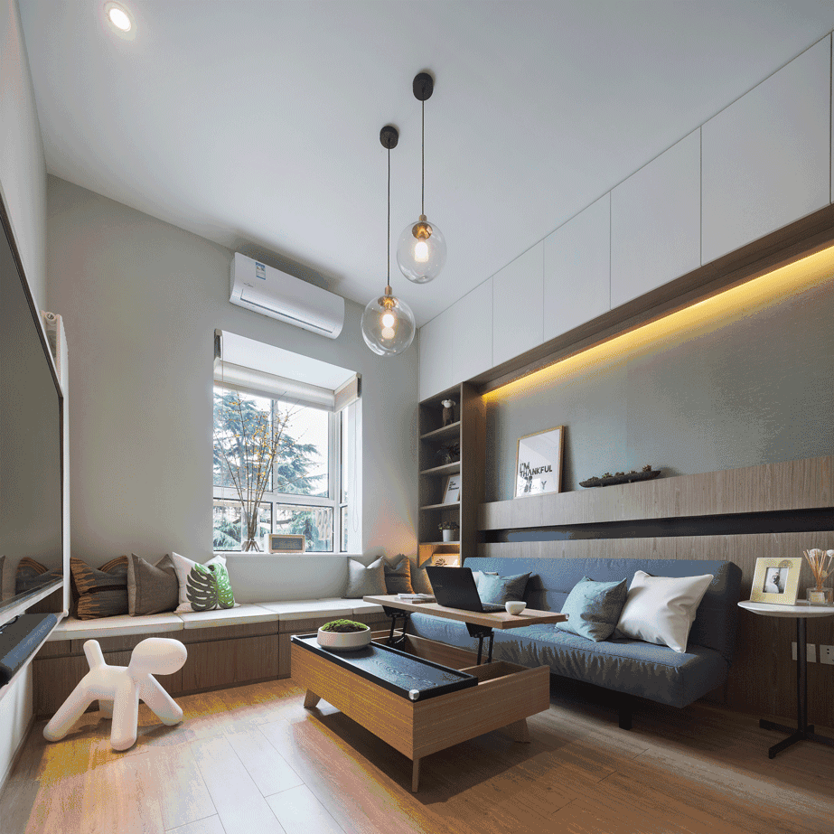 《WOW 新家》上海老公房改造，层高 3.25 米的空间魔法-27