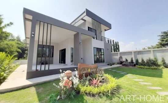 23款现代3房2层住宅设计案例丨art  home,Ali Said-19