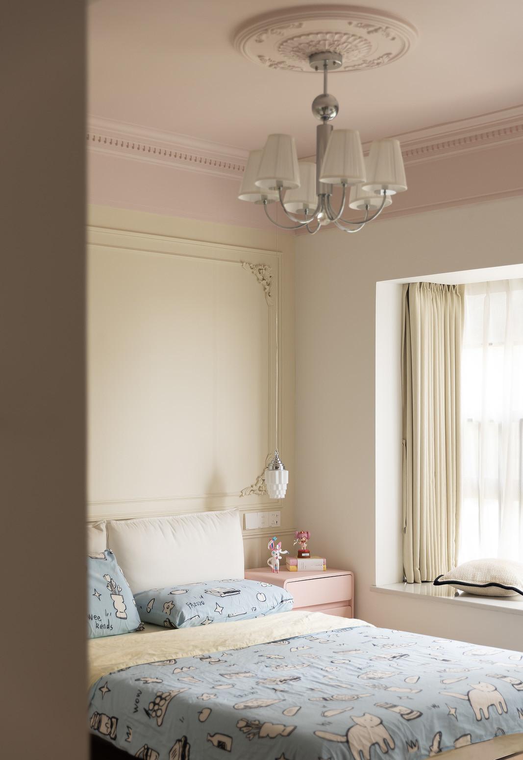 95㎡色彩多变的少女风轻法式-33