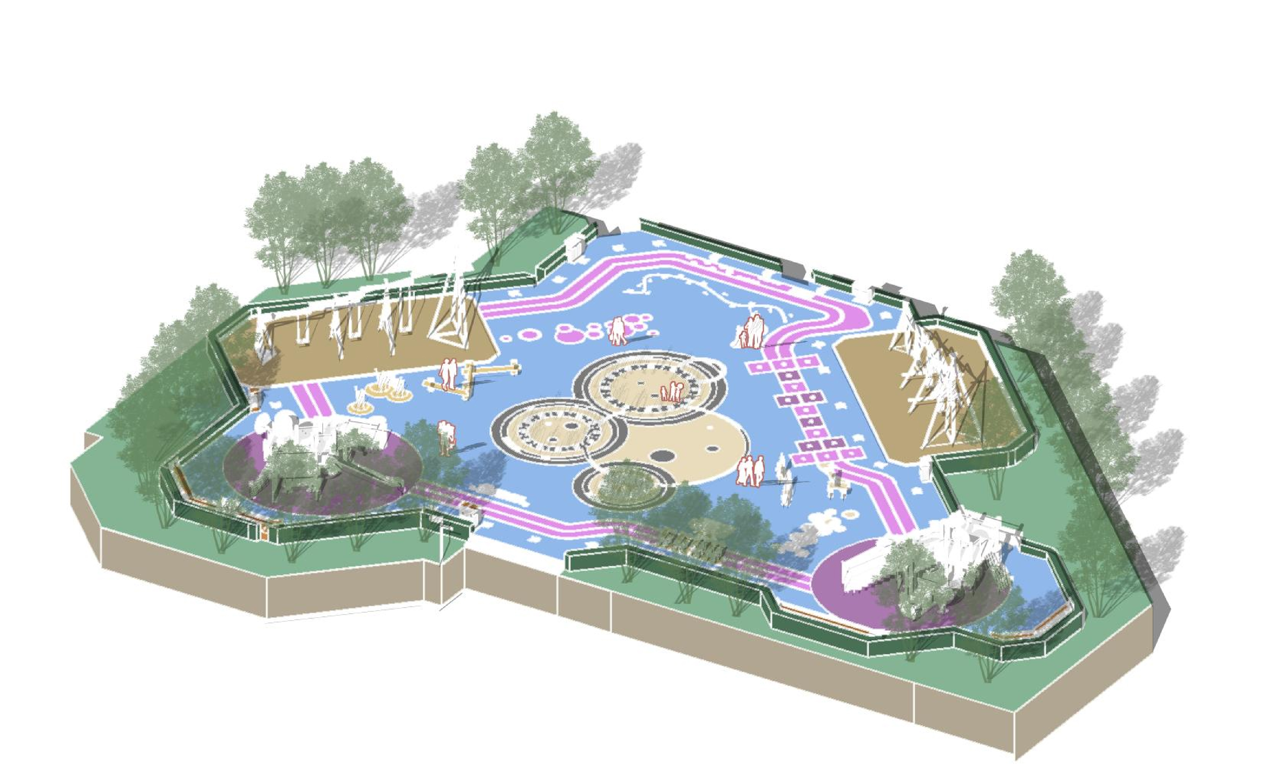 长沙市融城花园广场改造设计丨中国长沙丨湖南师范大学美术学院环境艺术专业-18