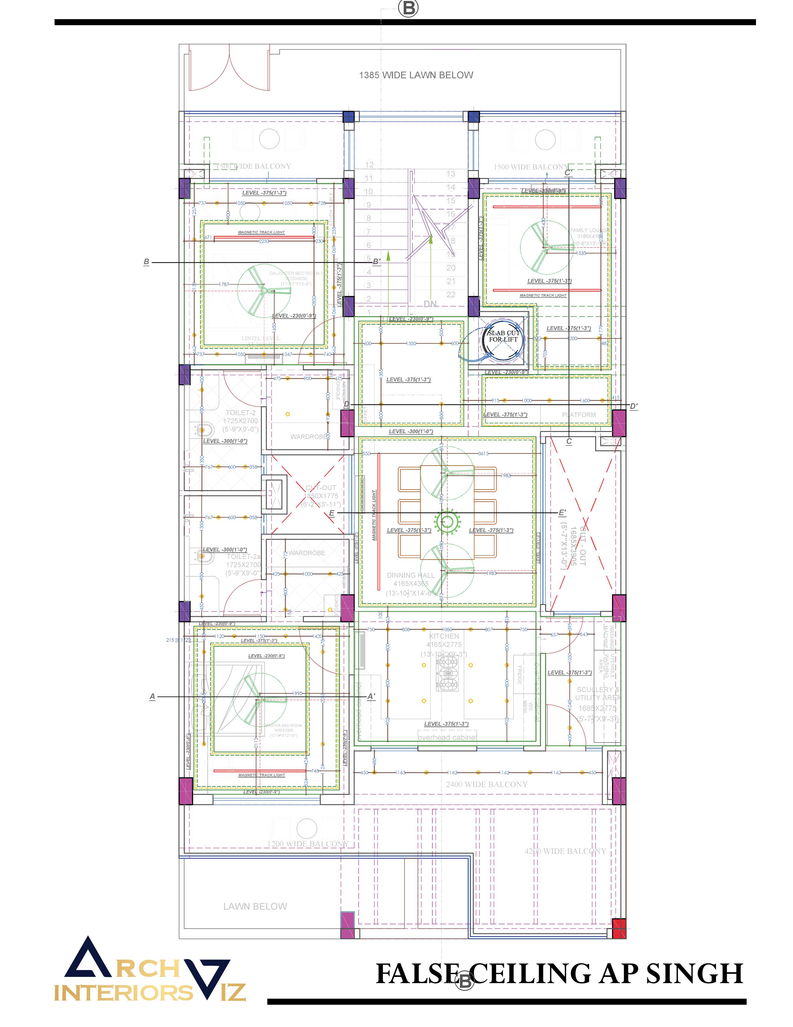 AP SINGH FALSE CEILING-FALSE CEILING PLAN AND SECTIONS-4