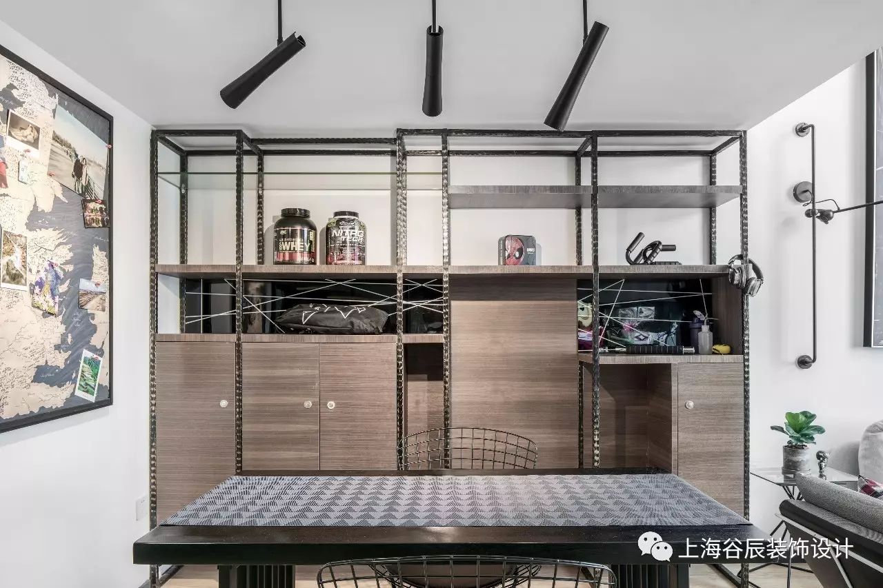 【谷辰设计新作】：50平米小复式单身公寓软装改造，“毛坯房”也能精致的好好住。-11