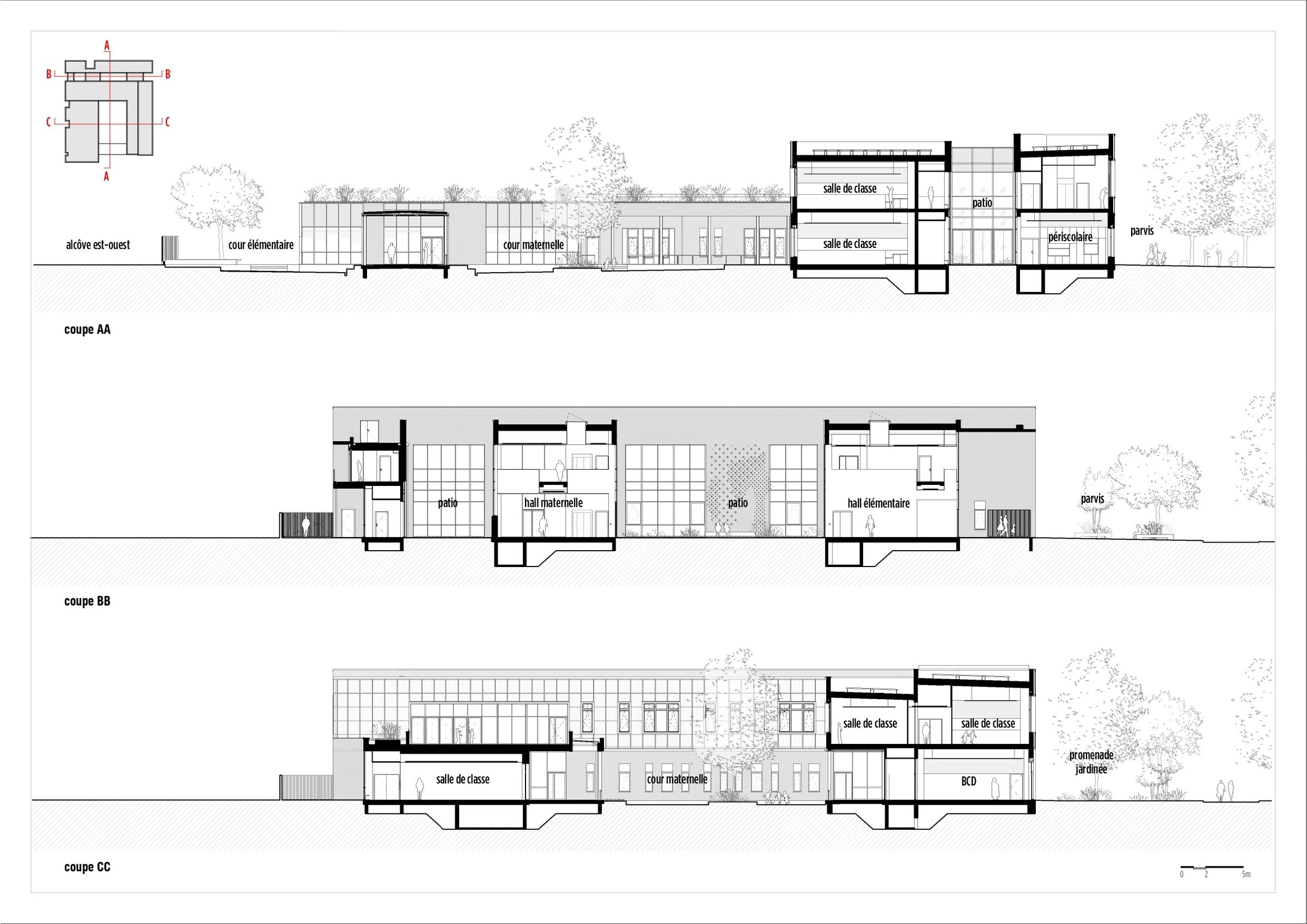 凯瑟琳·约翰逊学校丨法国丨rue royale architectes-46