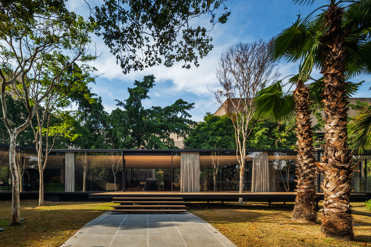 巴西圣保罗花园城市社区木钢玻亭子-33