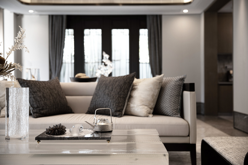 嘉兴桐乡濮园杏林苑S340户型合院样板房软装工程-31