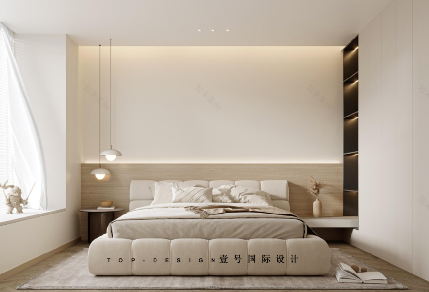 马桥小区奶油轻奢风设计丨壹号国际居奥装饰-22