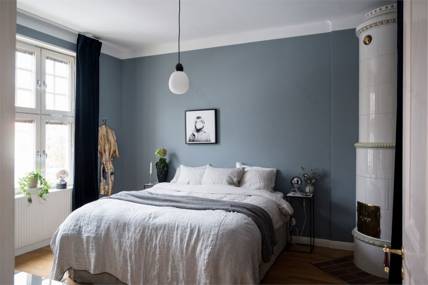 斯德哥尔摩郊区优雅暗色调公寓-15