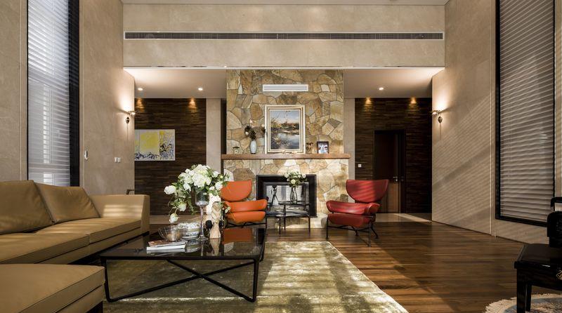 青岛海信君汇别墅 | 极简线条与原生石材的完美融合-2