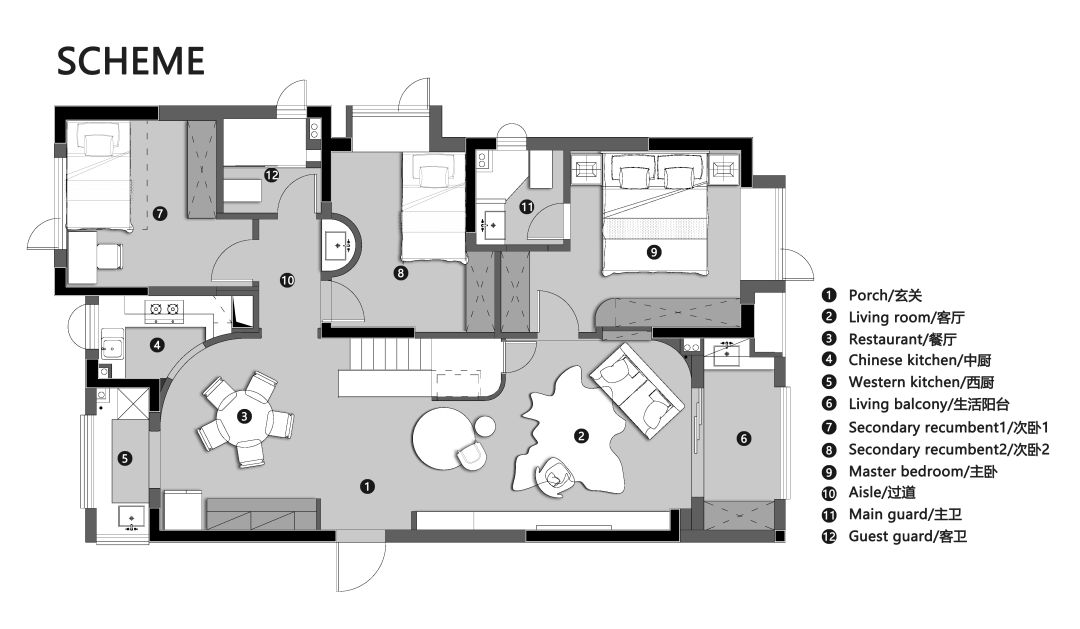 中建大公馆丨武汉逅屋一舍装饰有限公司-44