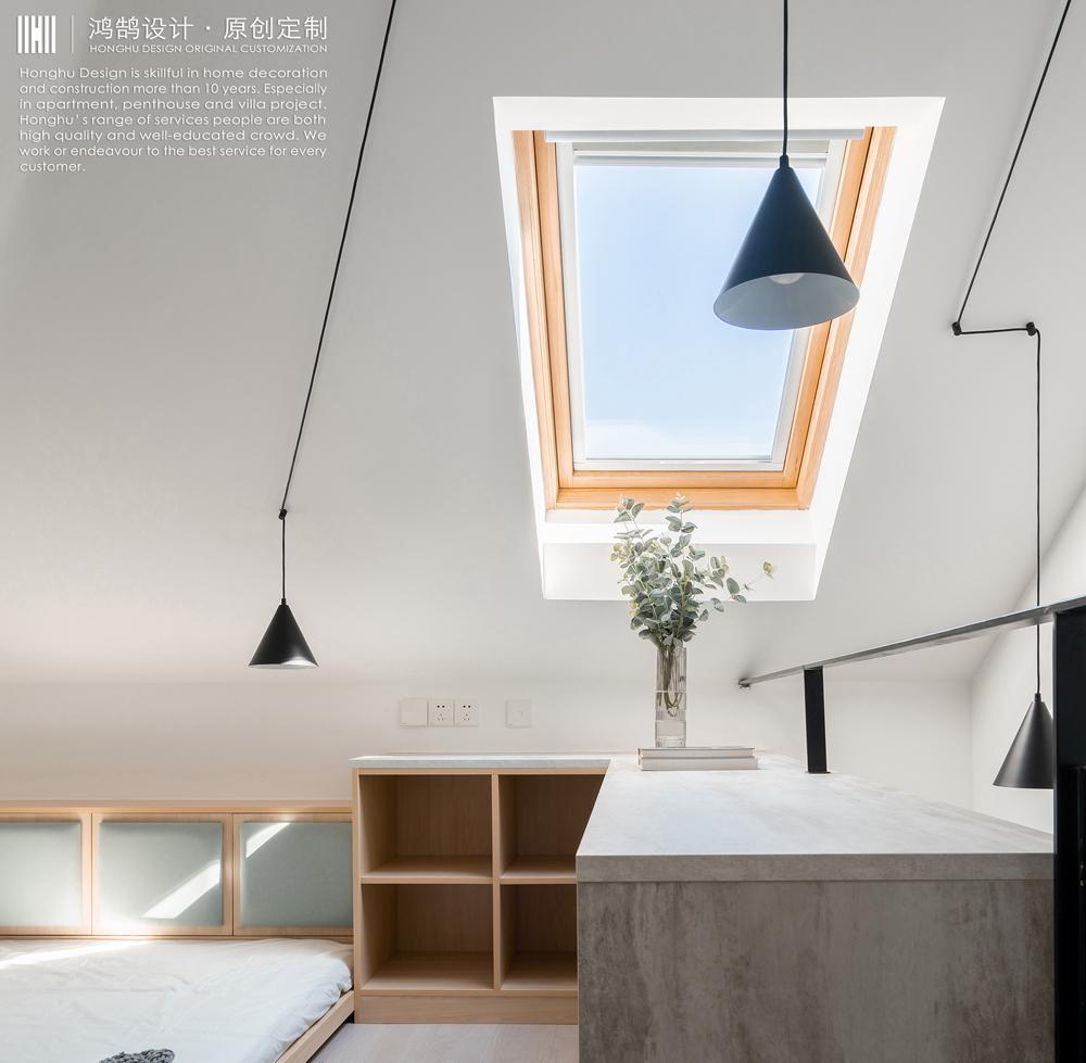 折叠楼梯变直线，小阁楼变时尚现代居-8