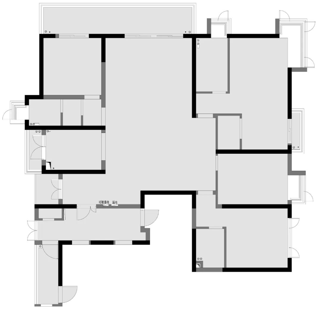 南昌阿鹤设计|210m²滨江大平层，游走在空间里！-93