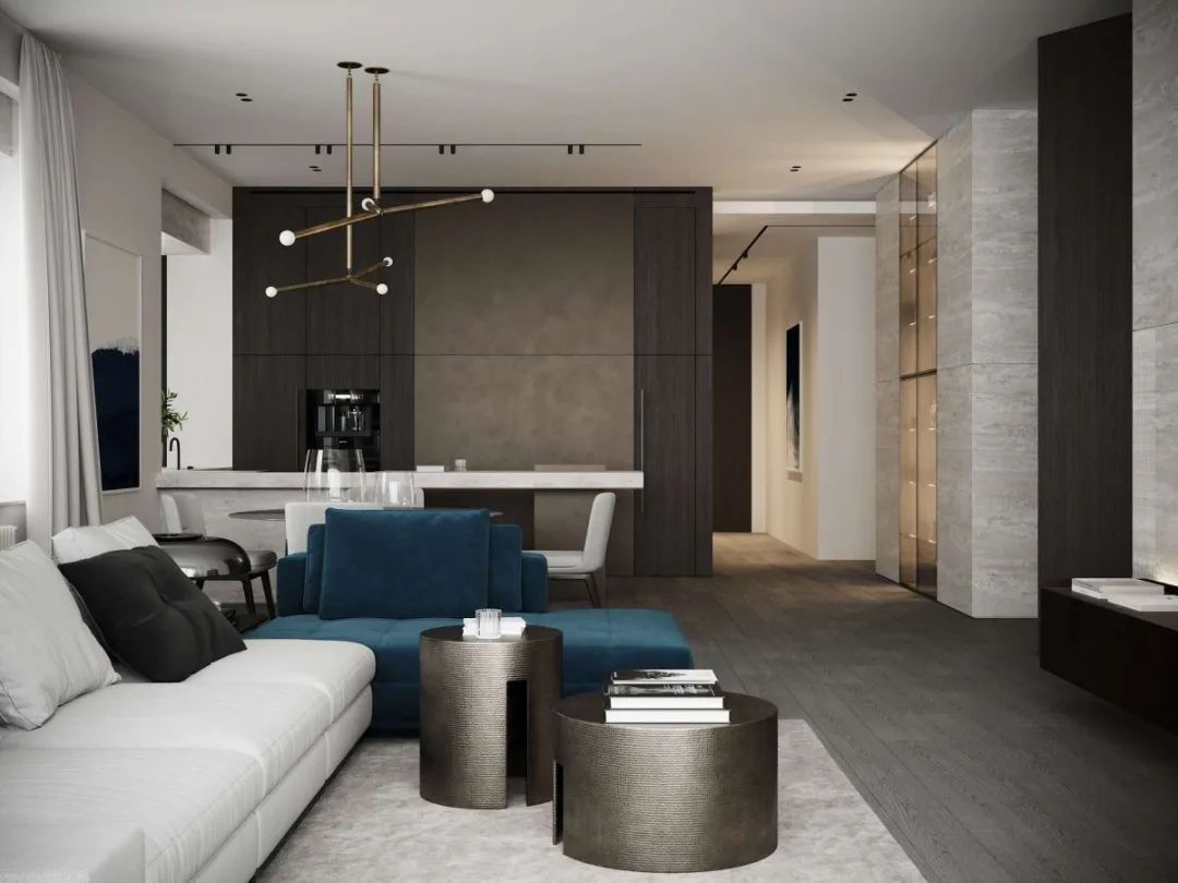 简约清新蓝白空间，趣味秋千设计诠释生活美学-12