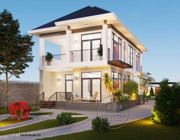 绿意盎然的两层别墅设计,和谐融入自然-7