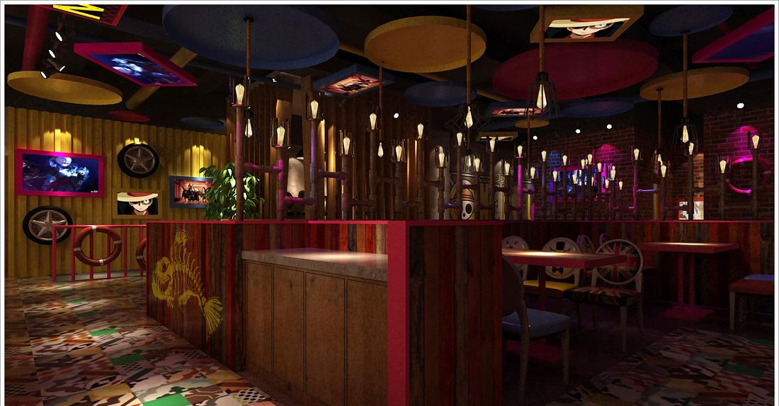 万骏设计/ 东江岸烤鱼餐厅-3