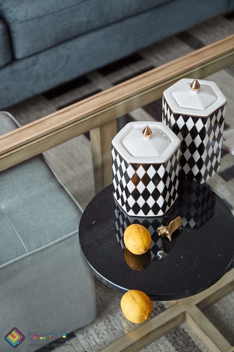 “色”非色——100m²现代美式混搭风住宅  辰佑-颜青软装-5