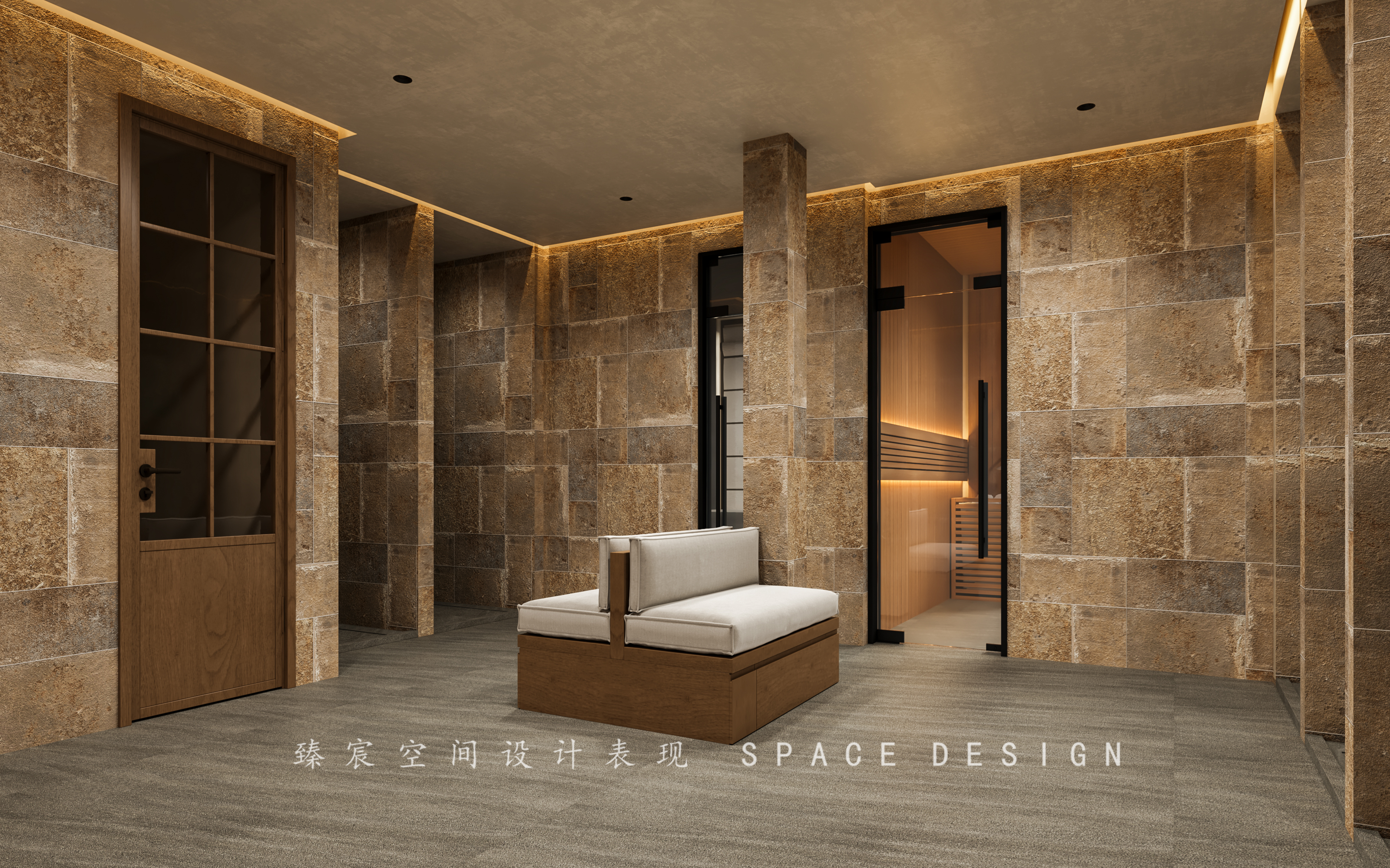 SPA会所丨中古民宿酒店丨臻宸空间设计表现-13