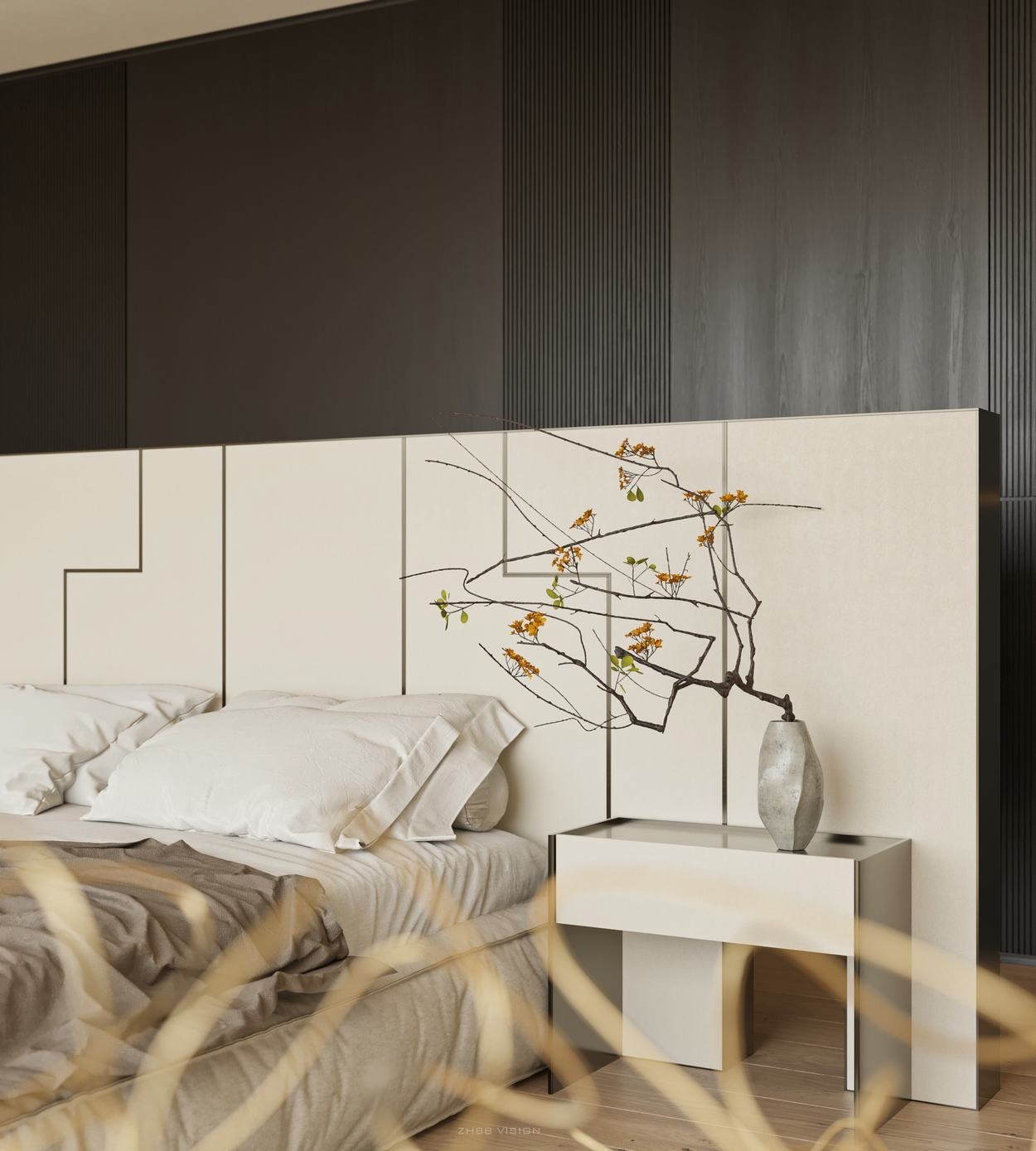 忆江南·中式别墅丨ZHBB 效果表现-60