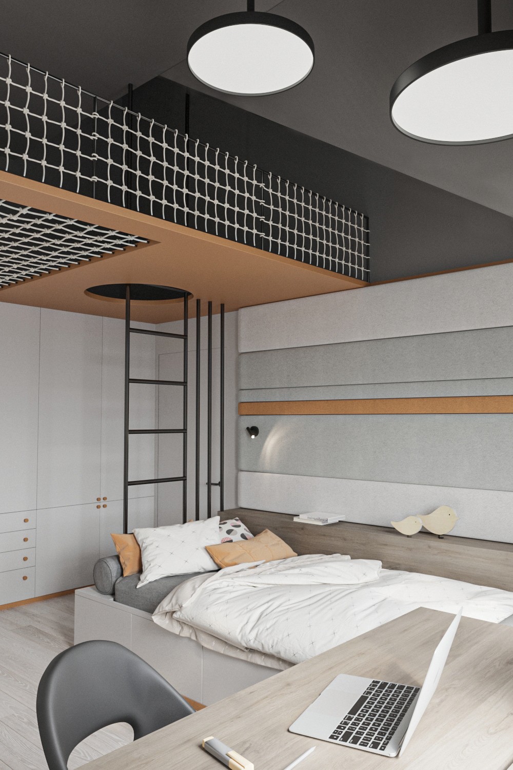 深色系小空间公寓设计-11