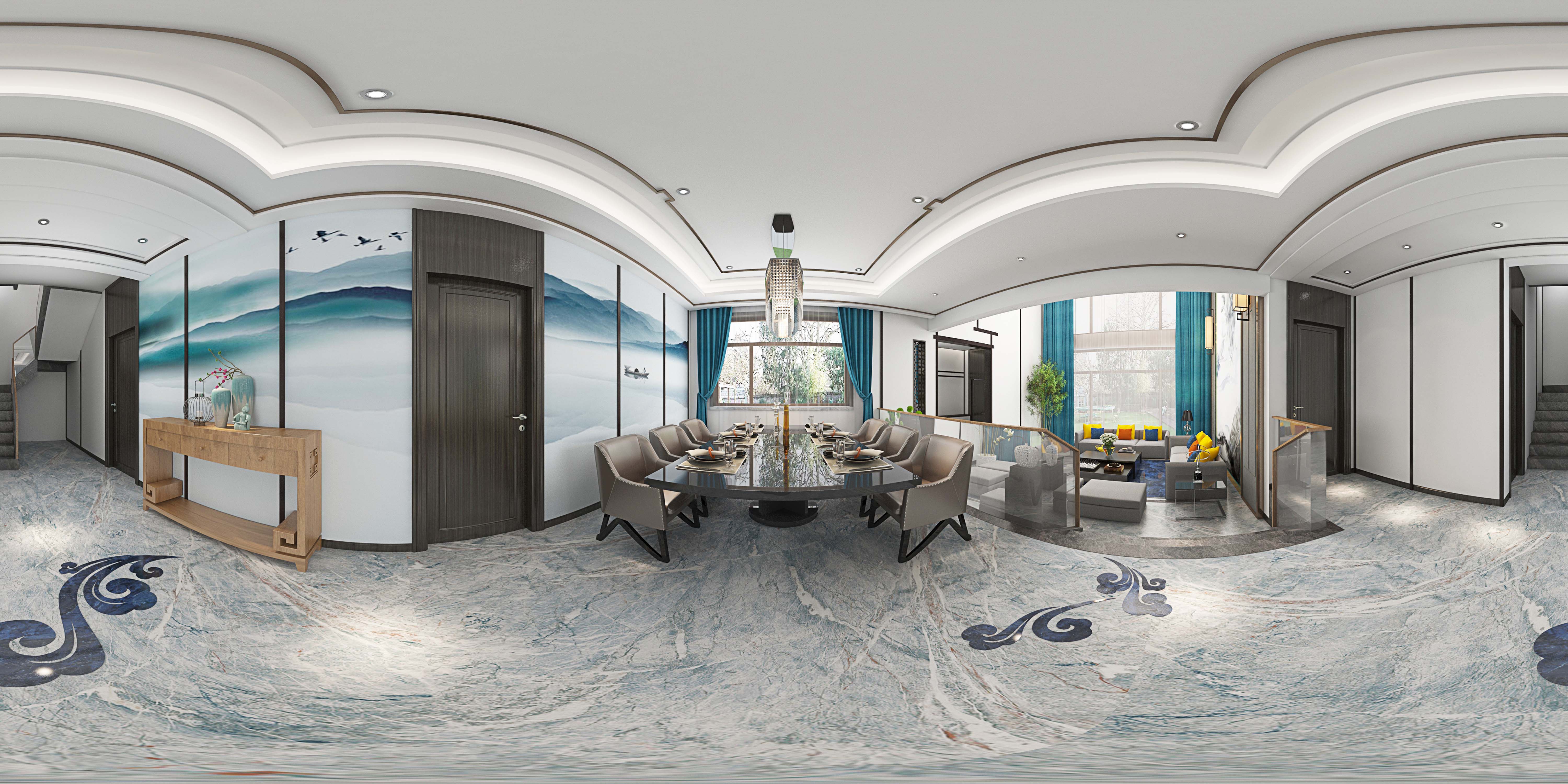 唐山唐新中式别墅 | 简约东方风格的魅力-7