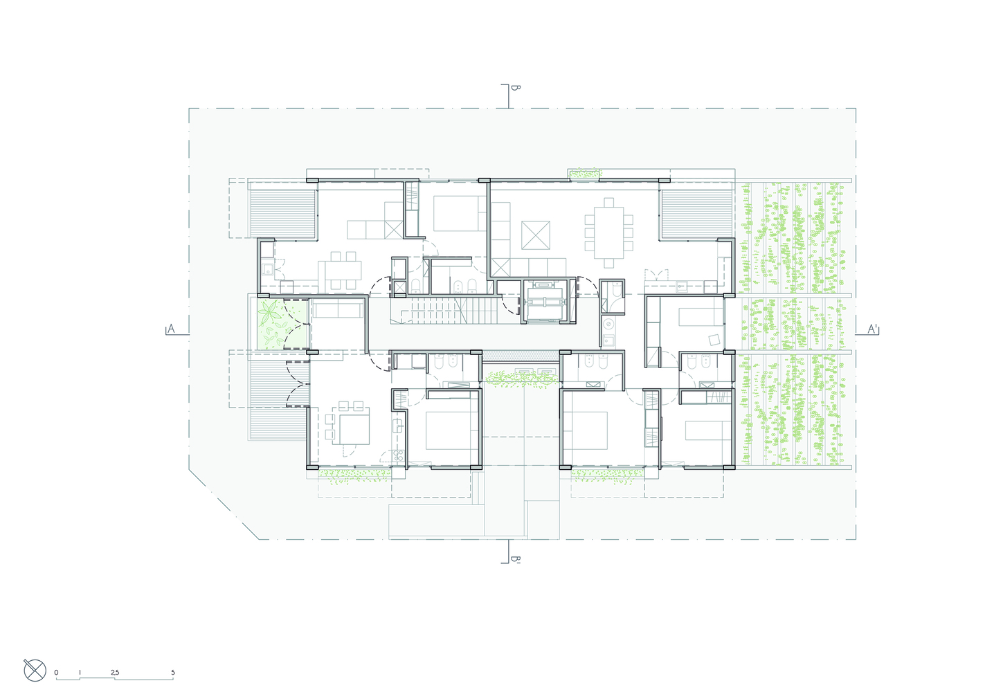 阿根廷 Ocampo 建筑 · 旋转式公寓设计丨阿根廷布宜诺斯艾利斯丨Estudio Morton 51st-54