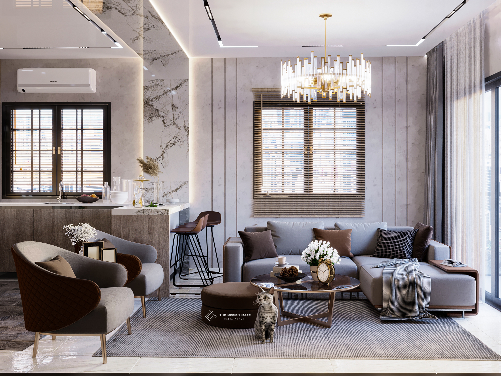 单色住宅工作室丨Palestine丨Nadia Fyala-8