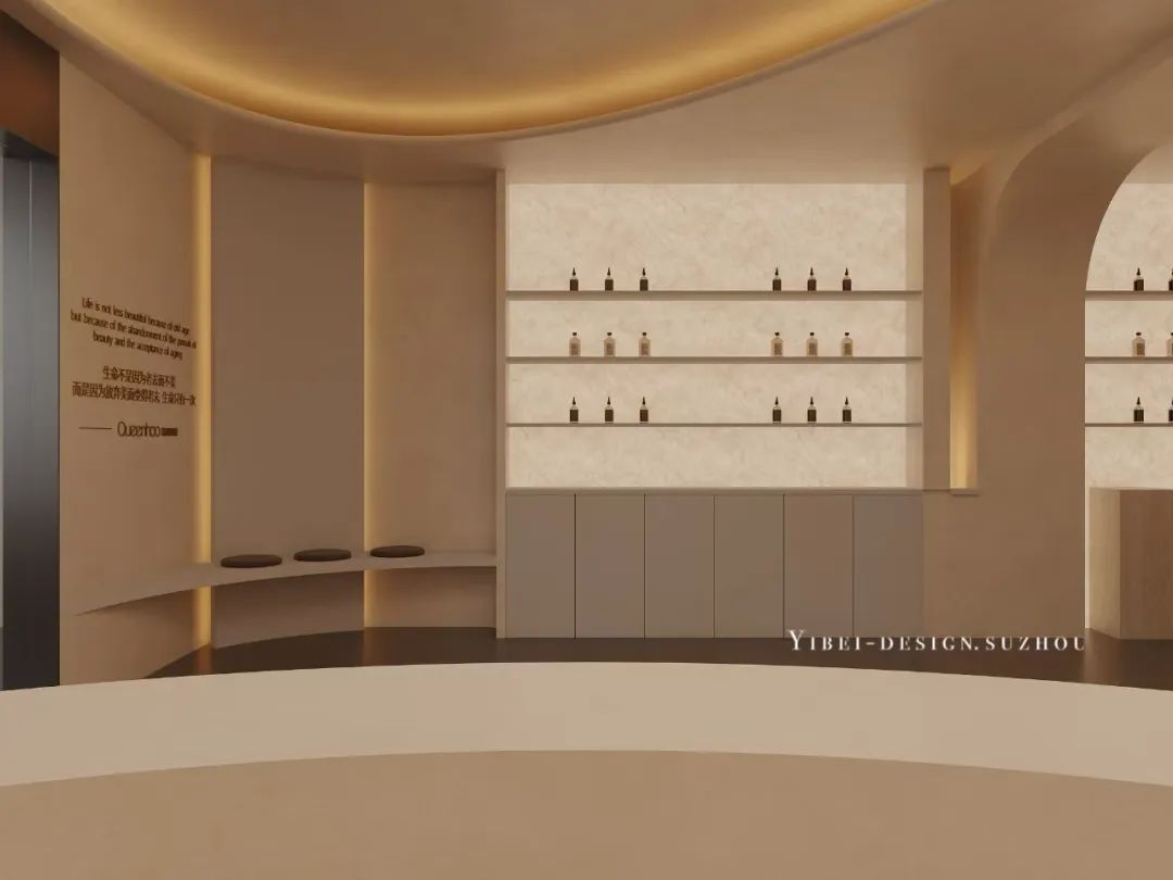 侘寂美学重塑美肤体验丨商业空间设计丨YIBEI DESIGN SUZHOU-28