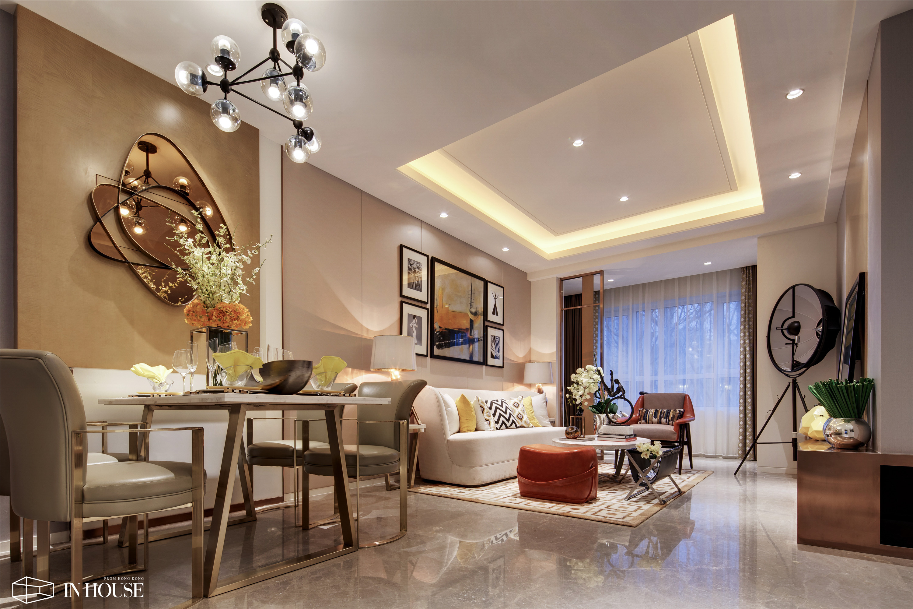 融创中新国际城95㎡样板间软装设计——INHOUSE设计-0