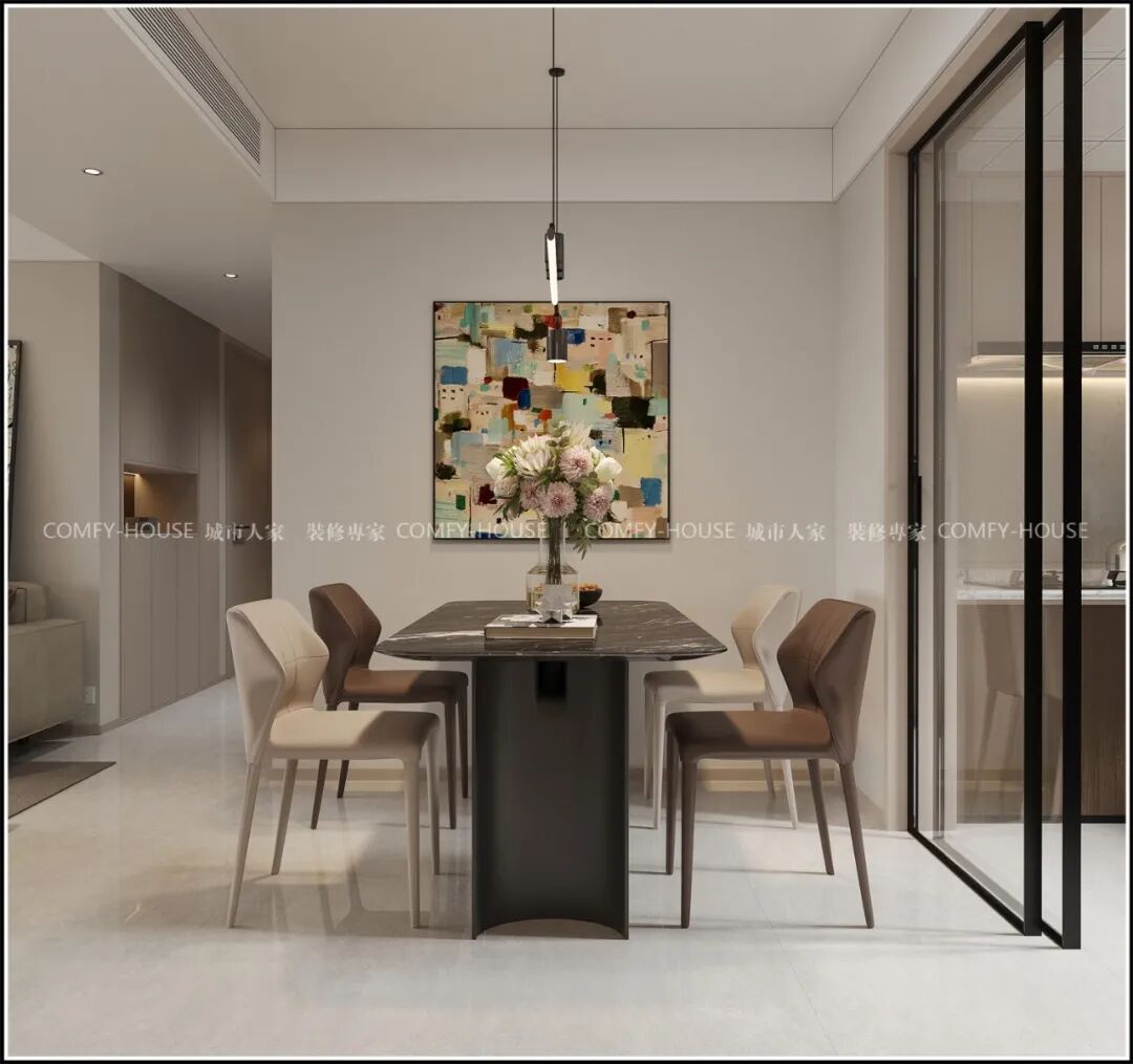 【领秀城楠樾】155㎡丨现代简约风：把家变成 “减法” 美学馆-39