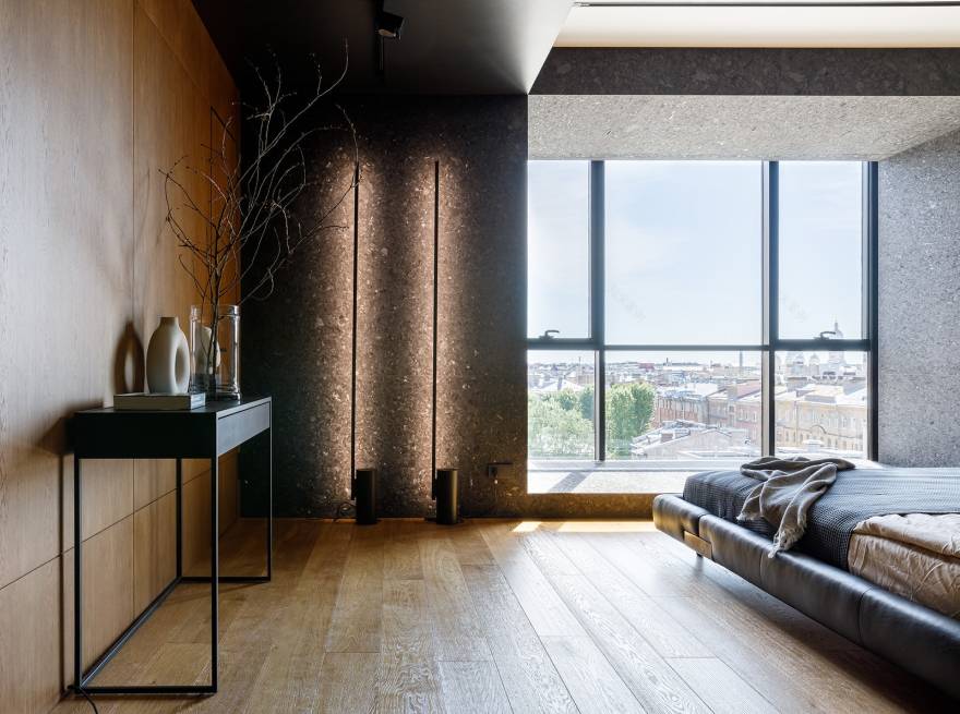 现代极简黑灰公寓 | 设计师伊利亚·泽伊曼的杰作-28
