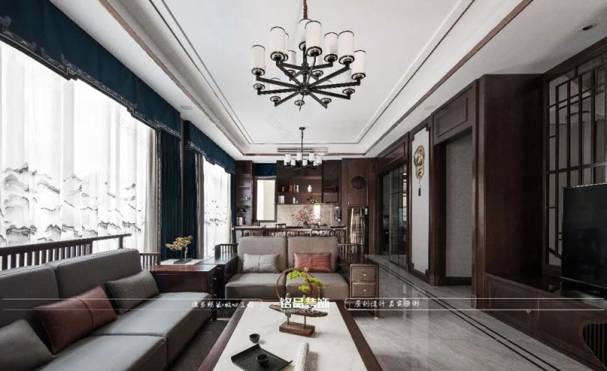 灯火阑珊的中式意蕴 · 自在闲适的别墅设计丨铭品装饰-12