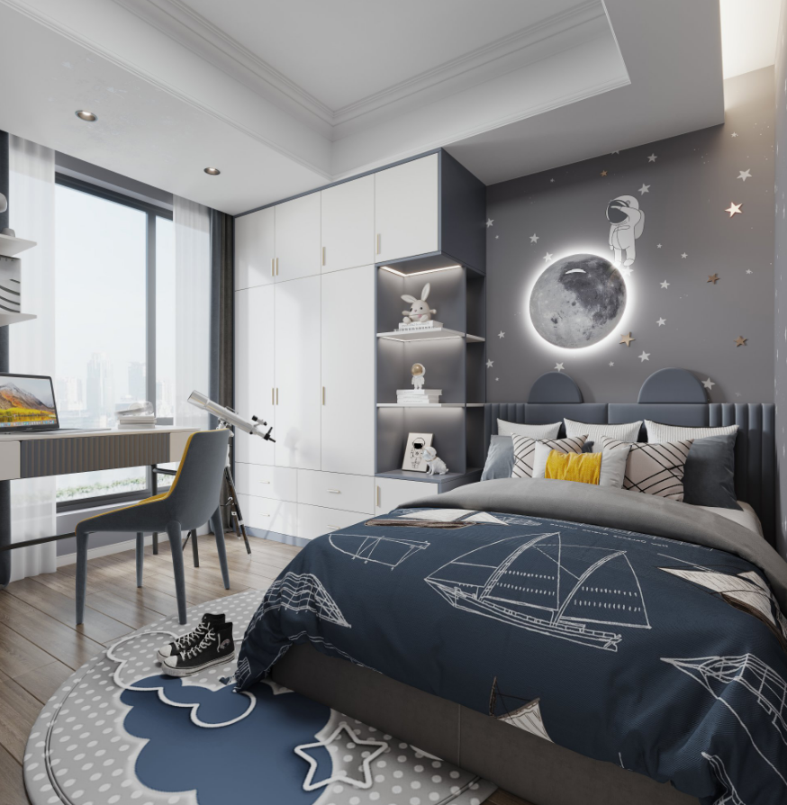 现代轻奢禅意平层设计-8