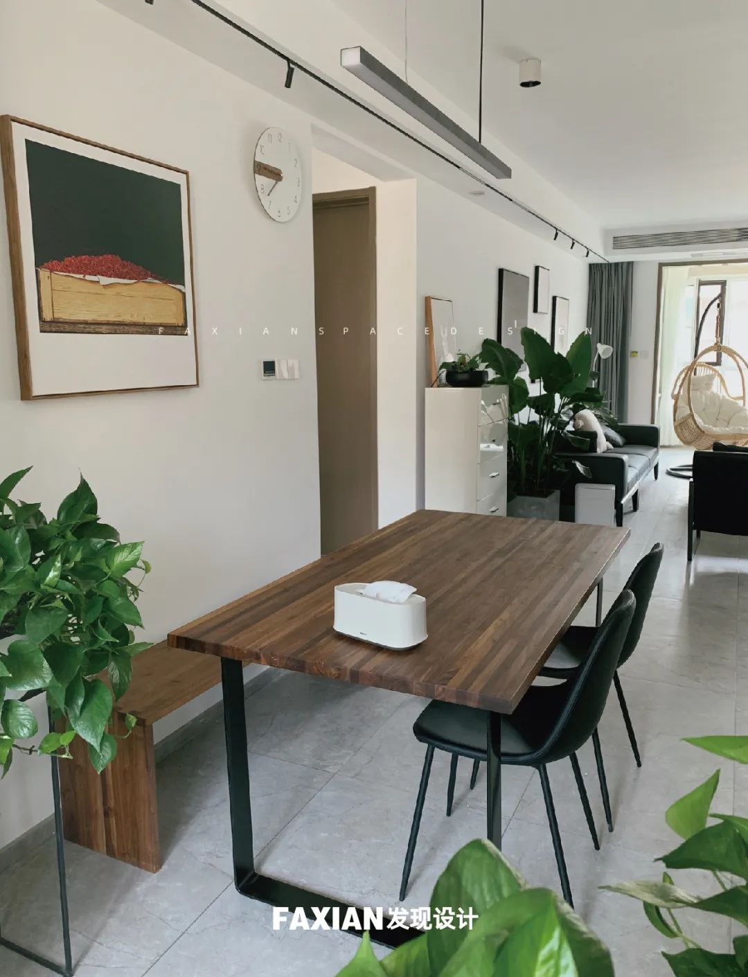 济南 136㎡北欧风私宅,原木元素与无主灯设计展现极简魅力-30