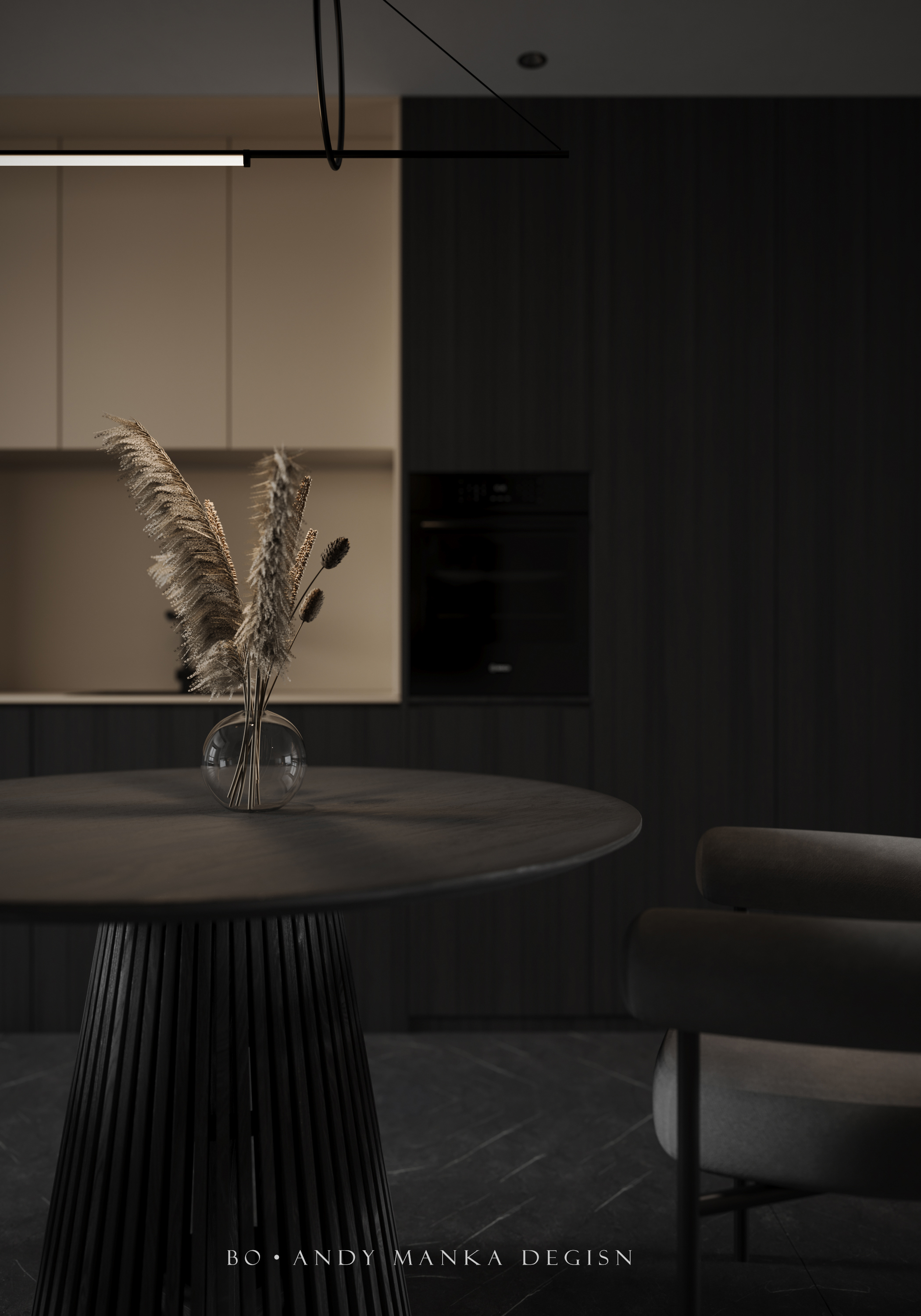 黑色与木色的碰撞-7